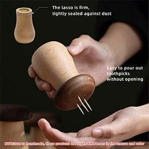 EAEDMY Cute Mushroom Toothpicks Holder with 390 Pcs Toothpicks, Cactus Toothpick Holder Dispenser for Home Kitchen Table Decor Accessories, Warm and Unique Gifts (1.Mushroom X 2)