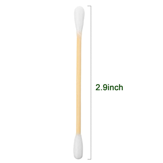 Demissle 2400 Pcs in 240 Packs Travel Size Cotton Swab Individually Wrapped