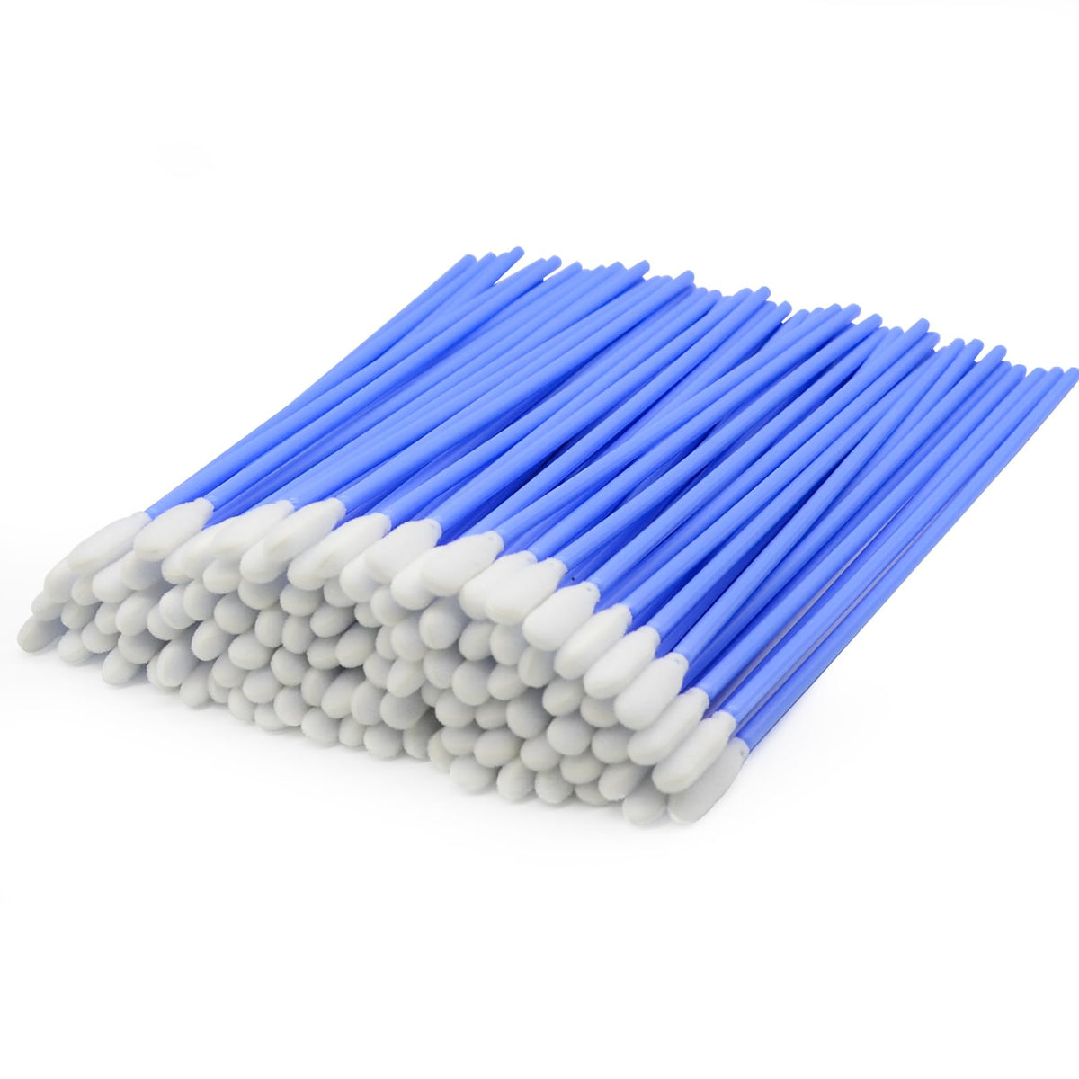 Wellgler's 6.42'' Gun Cleaning Swabs, Long Swabs,Microfiber Foam swabs,Multi-Purpose Foam Tip Swabs,Cleaning Swabs for Electronics,Gun,Printer,PCB,Car Vent,KM740(Blue 100pcs)