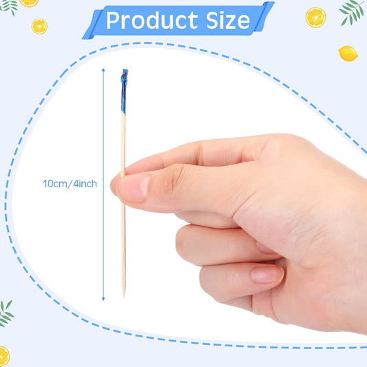 Handepo 4000 Pcs Cocktail Picks Sticks Frill Toothpicks, 4 Inch