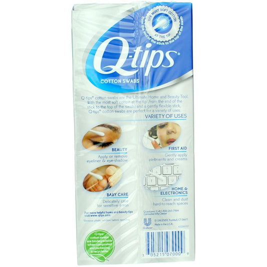 Q-Tips Cotton Swabs 170 Count, Pack of 4