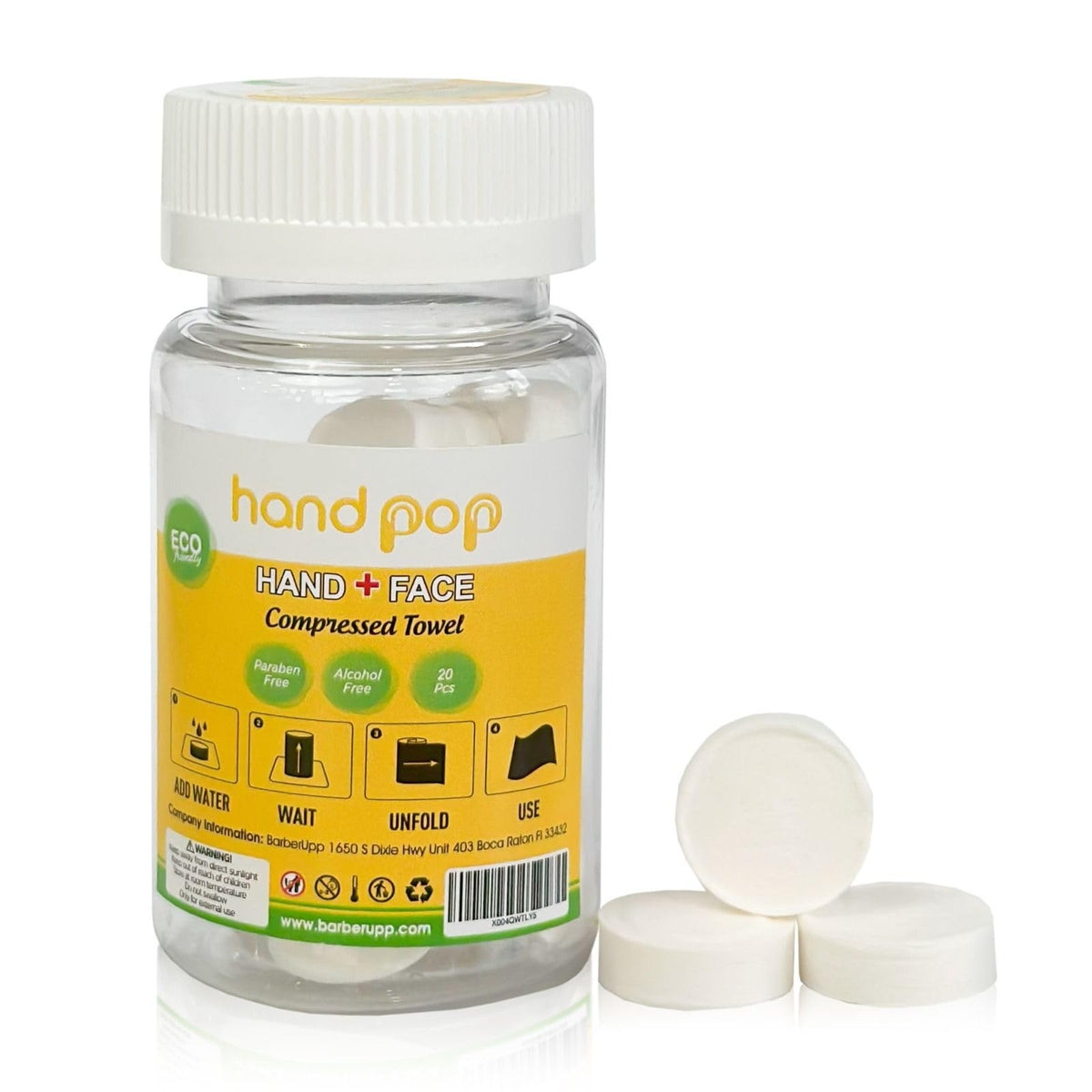 Hand Pop Lemon Scented Wipes - 24 Pack of Travel Size Wet Towelettes, Alcohol-Free, Wipes for Skin Hydration, Convenient, Eco-Friendly, Refreshing, Fits in Gym Bag, Purse, Pocket, or Luggage