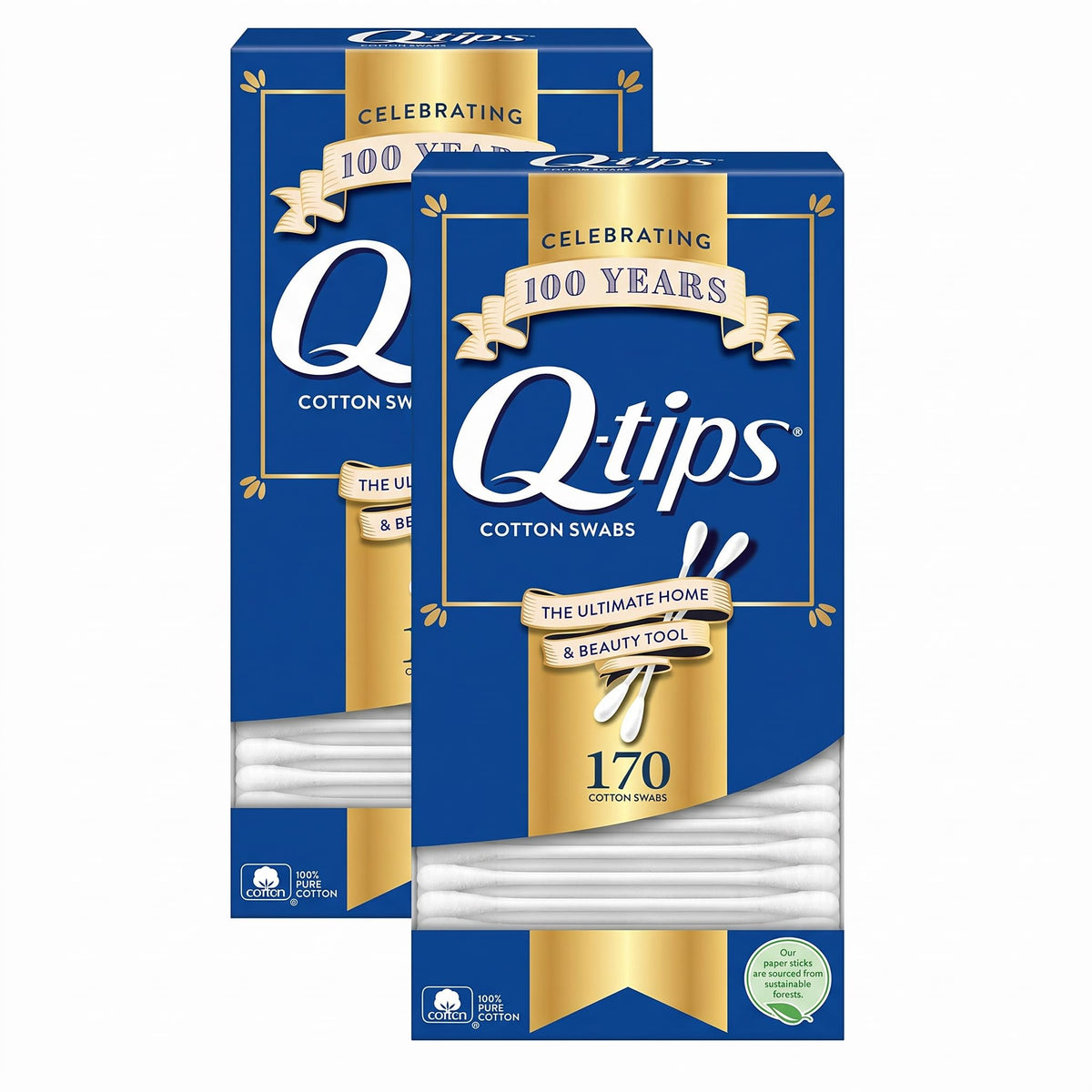 Q-Tips Cotton Swabs, 170 Count, 4-Pack