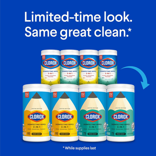 Clorox Disinfecting Wipes Cleaning Variety Pack, 75 Count, 4 Pack