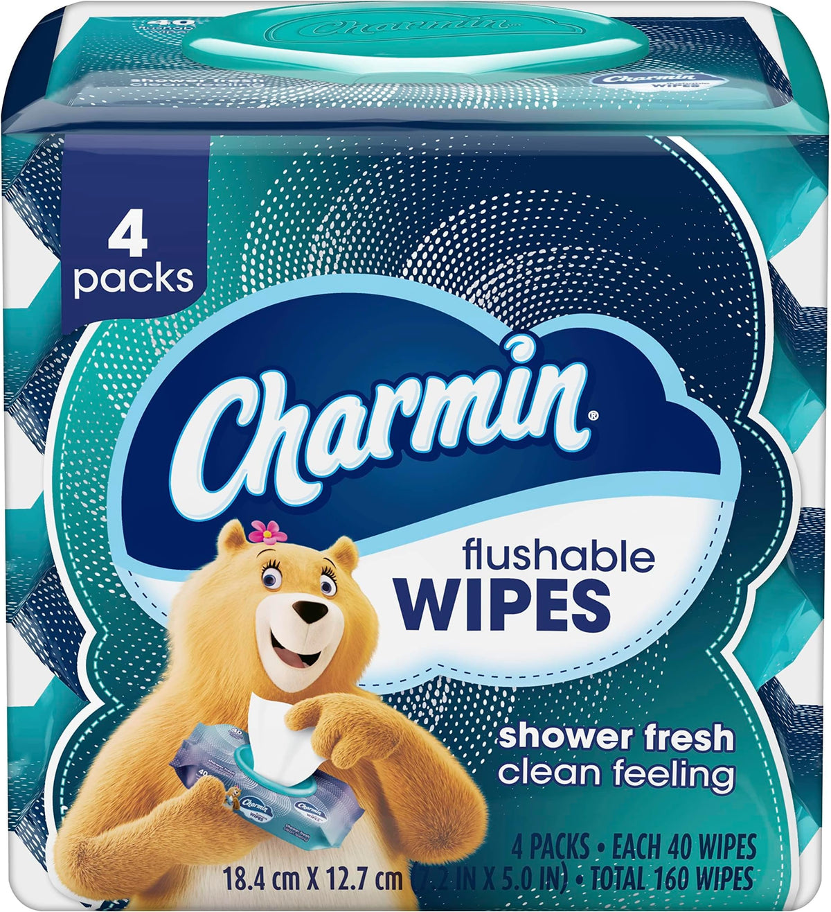 Charmin Flushable Wipes, 480 Total Wipes (12 Packs of 40)