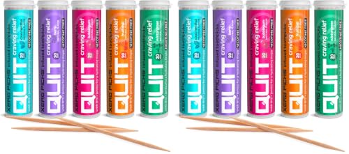 Xero Picks Infused Flavored Toothpicks to Help Quit Smoking - Nicotine Free - 60 Picks (3 Packs) (Hot Cinnamon) Non-GMO Kosher Vegan