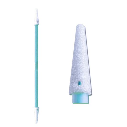 Multi-Purpose 3'' Double Ended Cleanroom Lint Free Cleaning Swabs with Small Pointed Foam Tips Cleaning for Tiny Tight Space of Electronics Precision Component (100)