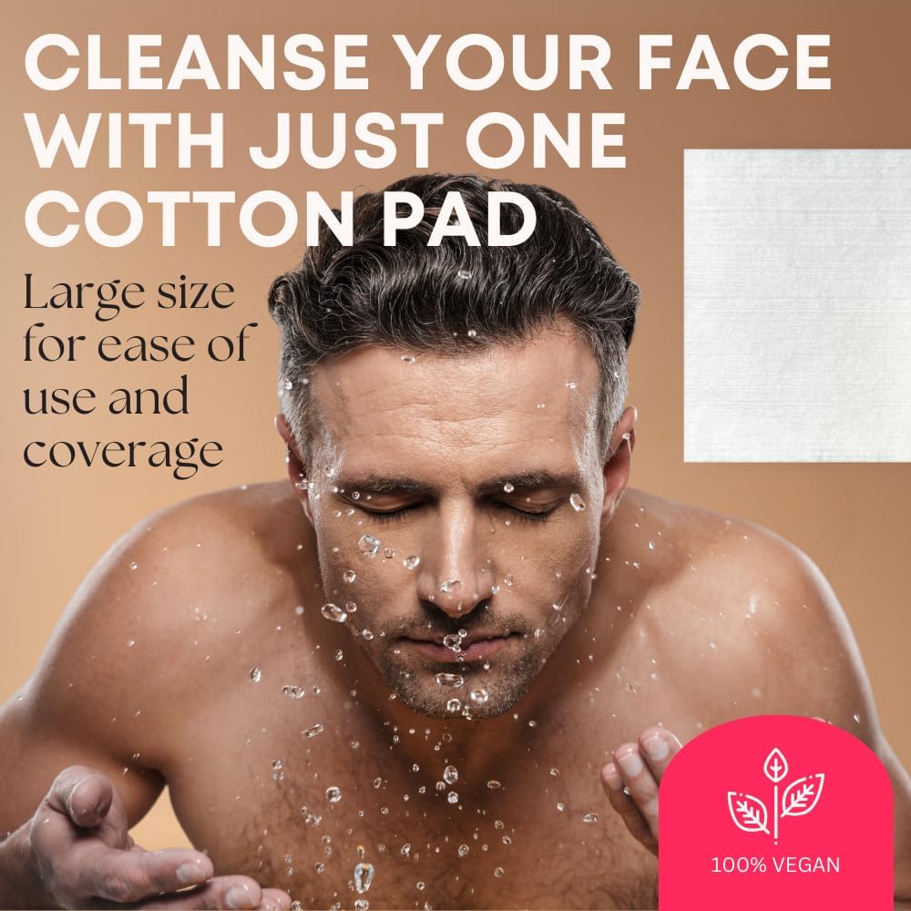 Swisspers Premium Facial Cleansing Pads, XL, White (Pack of 6)