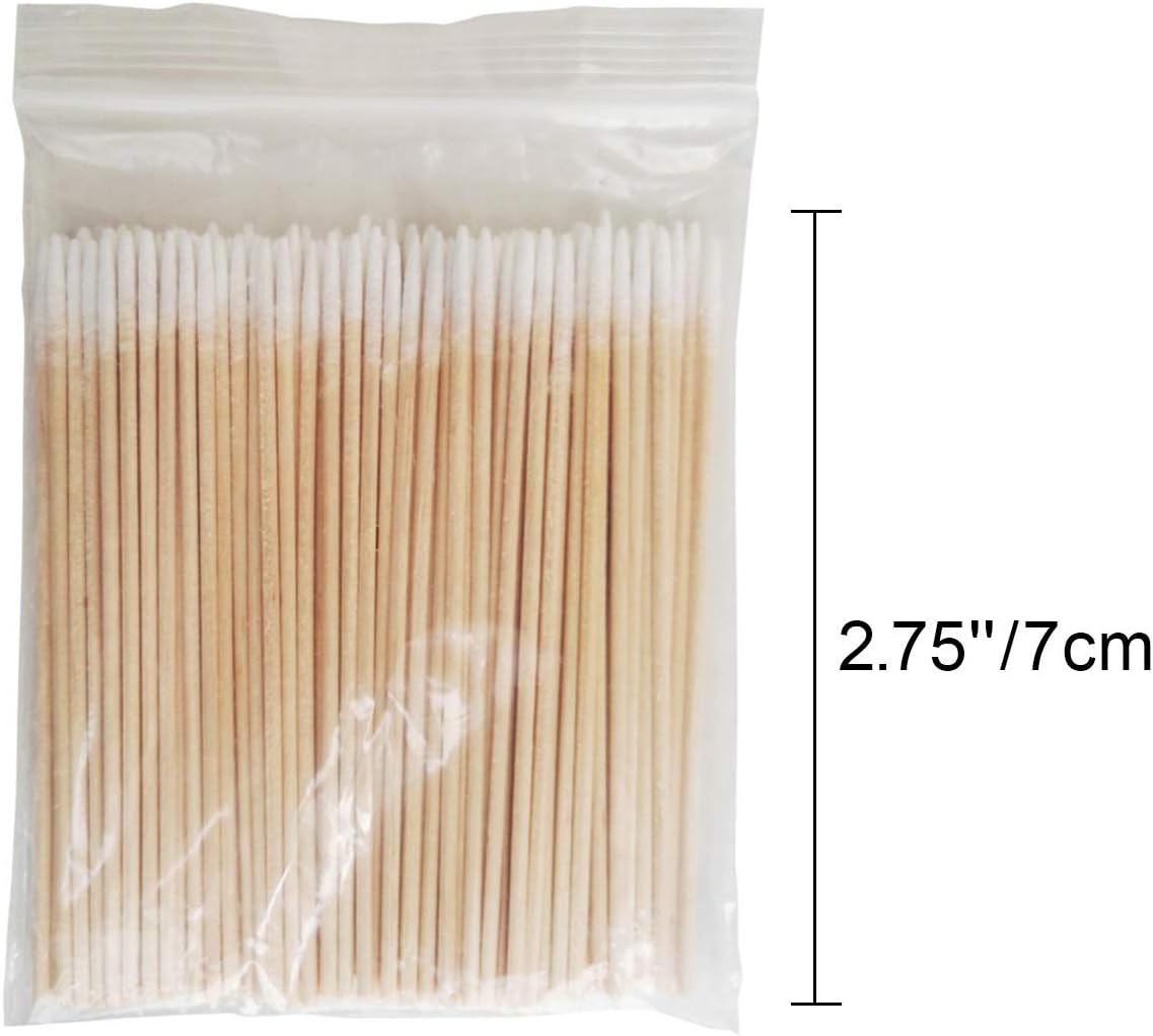 1000Pcs Pointed Cotton Swabs Wooden Handle Makeup Health Medical Ear Jewelry Clean Sticks Buds Tips