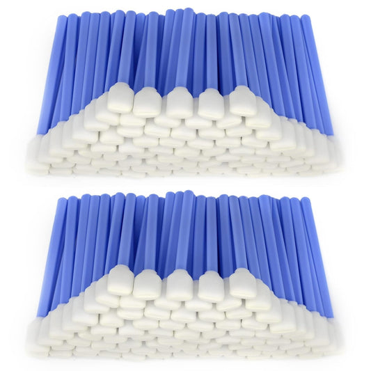 200pcs 5.11" Square Rectangle Foam Cleaning Swab Sticks (Blue)