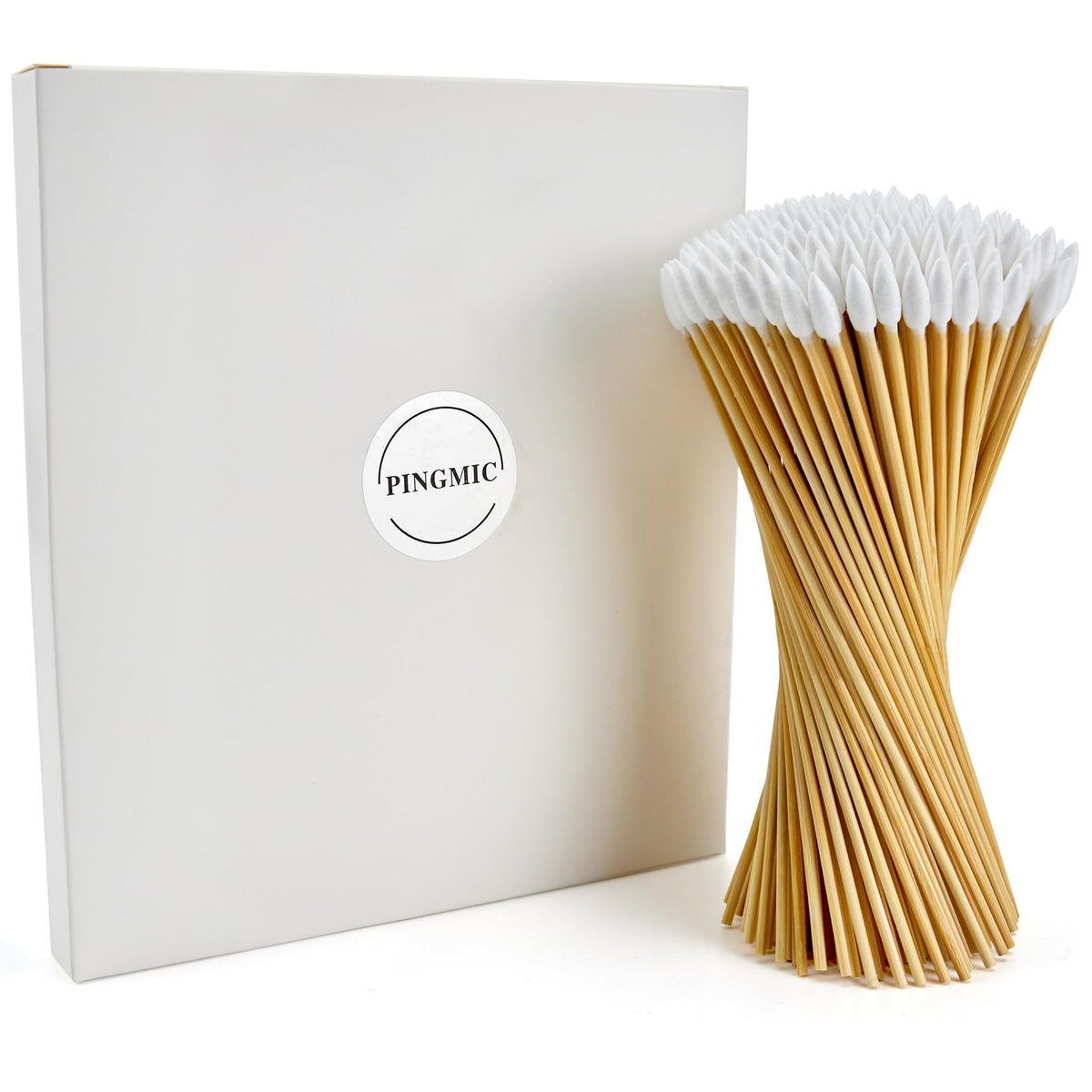 PINGMIC Gun Cleaning Swabs, 6" Long Cotton Swab