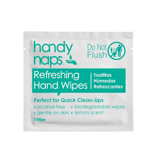 Handynaps Refreshing Hand Wipes, Alcohol-Free, Chemical-Free, 1000 Count