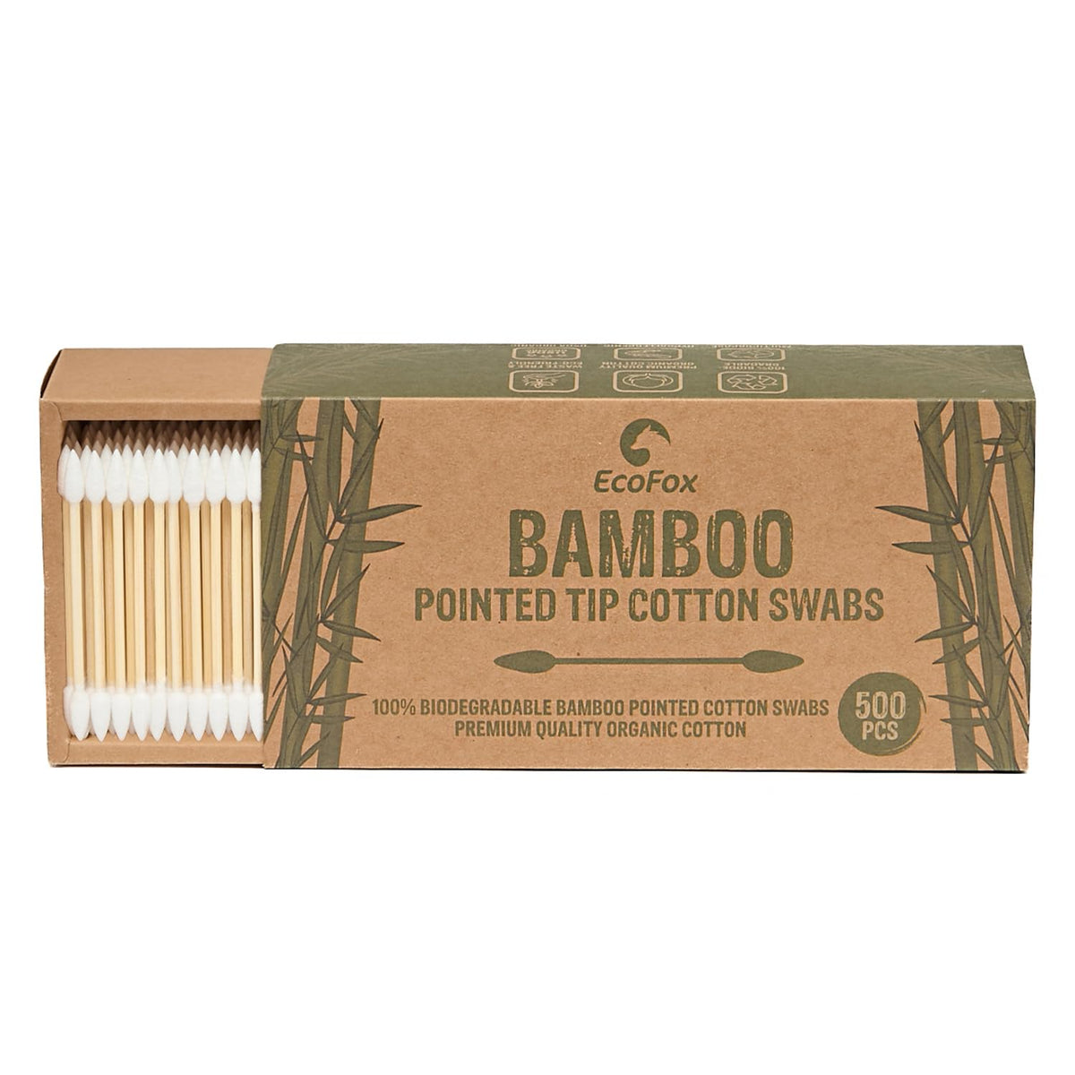 Bamboo Cotton Swabs 1000 Count | Eco-Friendly & Pure Cotton Buds | Double Tipped Sticks | 100% Plant-Based & Natural | Perfect for Makeup & Nail Applications, Arts & Crafts, Removing Dust & Dirt…