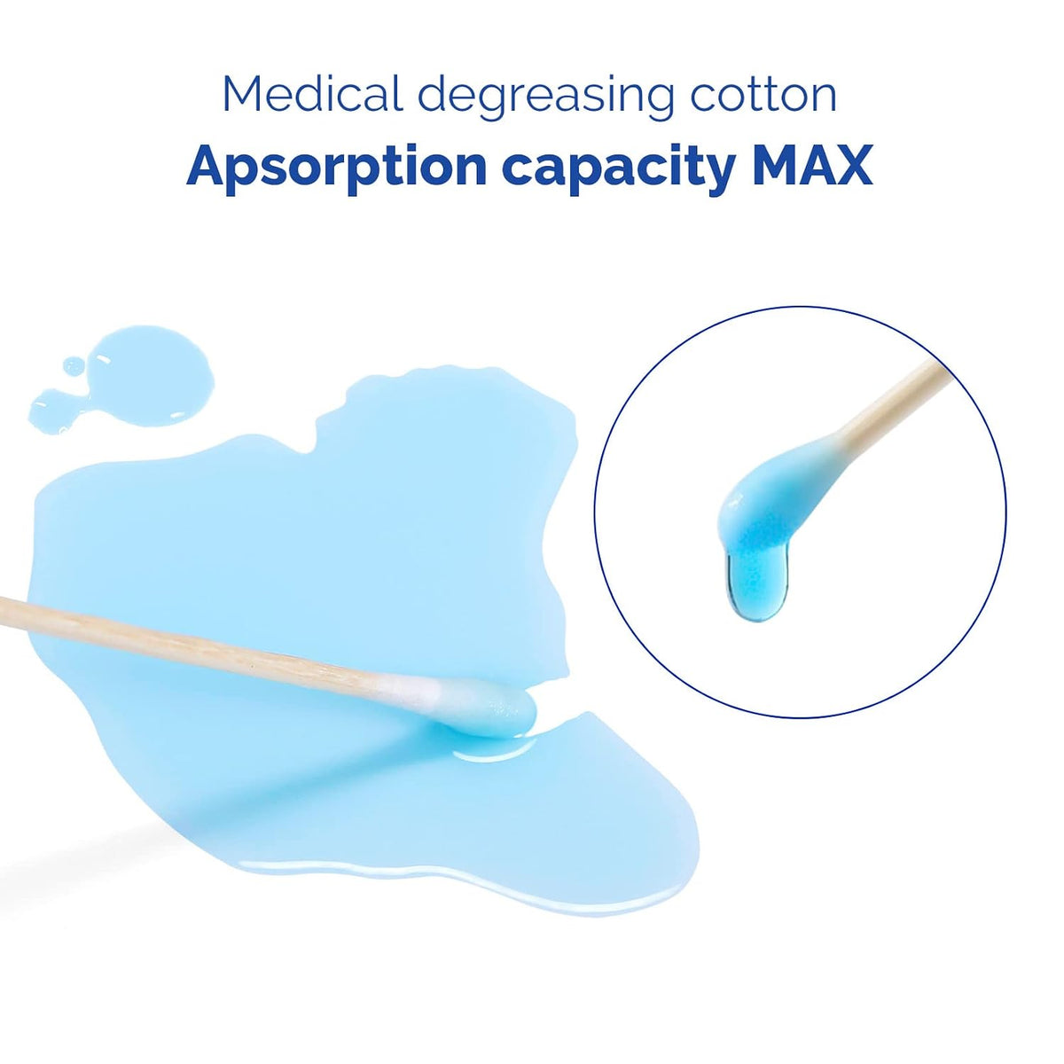 JMU 10000 Count Long Cotton Swabs Medical, 6 Inch Cotton Tipped Applicators