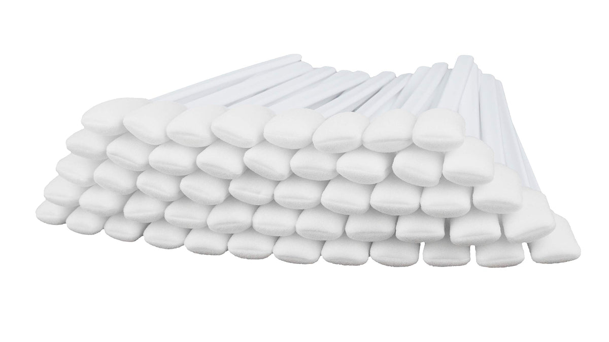 200pcs 5.11" Square Rectangle Foam Cleaning Swab Sticks (Blue)