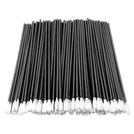 100pcs 6.45" Cleanroom Polyester Tip Long Cleaning Swabs with Flexible Paddle Head Cleaning for Optical Lens, Camera Sensors, Electronics, Groove Space and Hard-to-Reach Area CK-PS761B