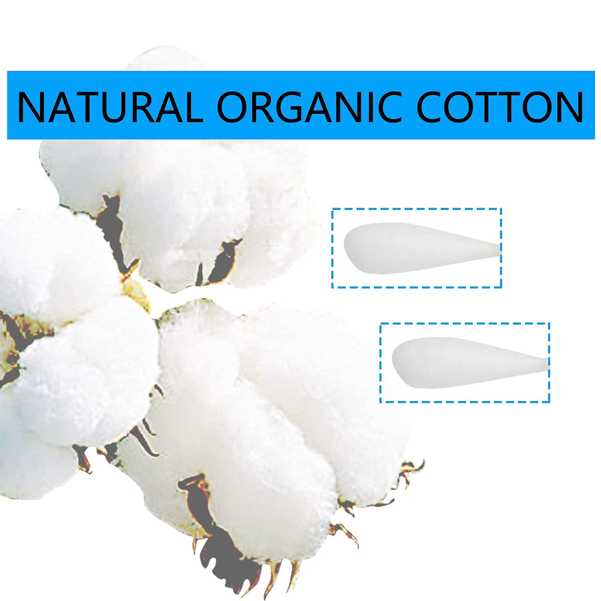 6 Inch Long Cotton Swabs (Large Size) 600pcs for Pets, Gun Cleaning,Makeup