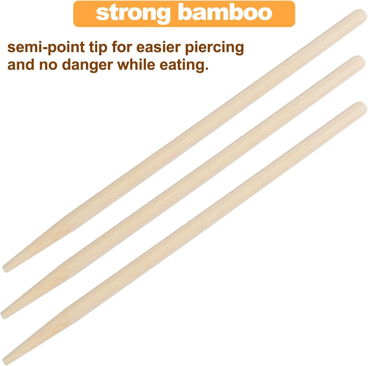Yesland 1000 Pack Candy Apple Sticks - 5.5 Inch 5mm Sturdy Bamboo Sticks for Caramel - Wooden Skewer Sticks for BBQ, Corn Dog, Corn Cob, Cookie, Lollipop & Kabob