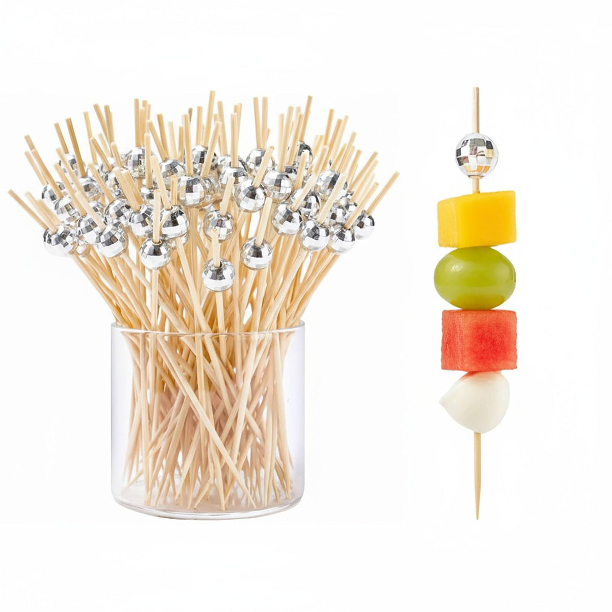200 Pcs Gold Heart Cocktail Skewers, Wedding Cocktail Picks
