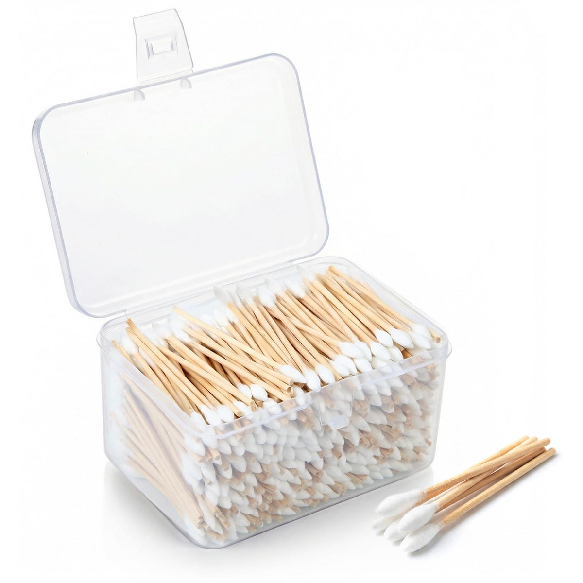 Norme 500 Pcs 6 Inch Gun Cleaning Swabs with Wooden Handle and Storage