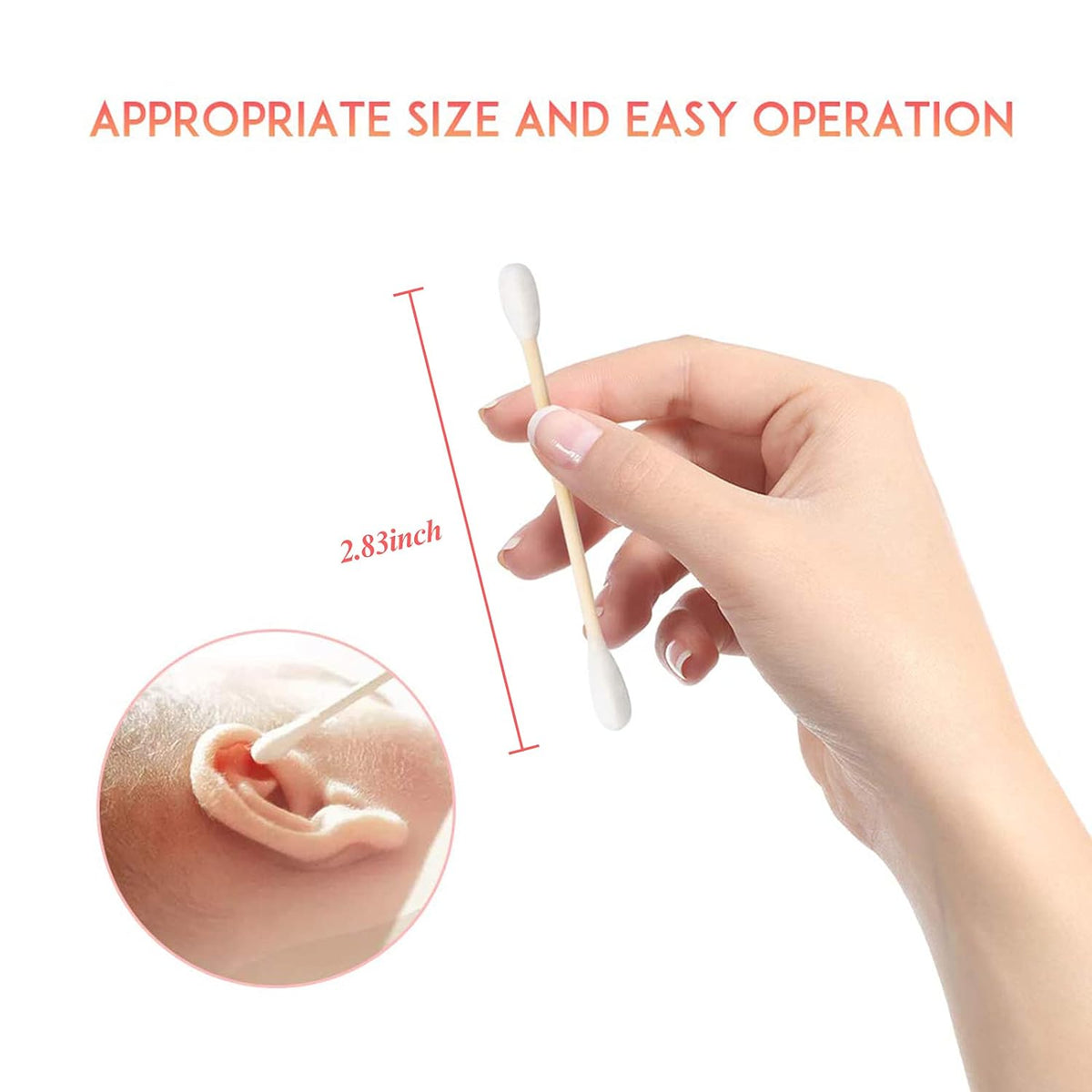 Cotton Swabs 2000ct (20 Pack) With Wooden Sticks, Double-Tipped Cotton Buds
