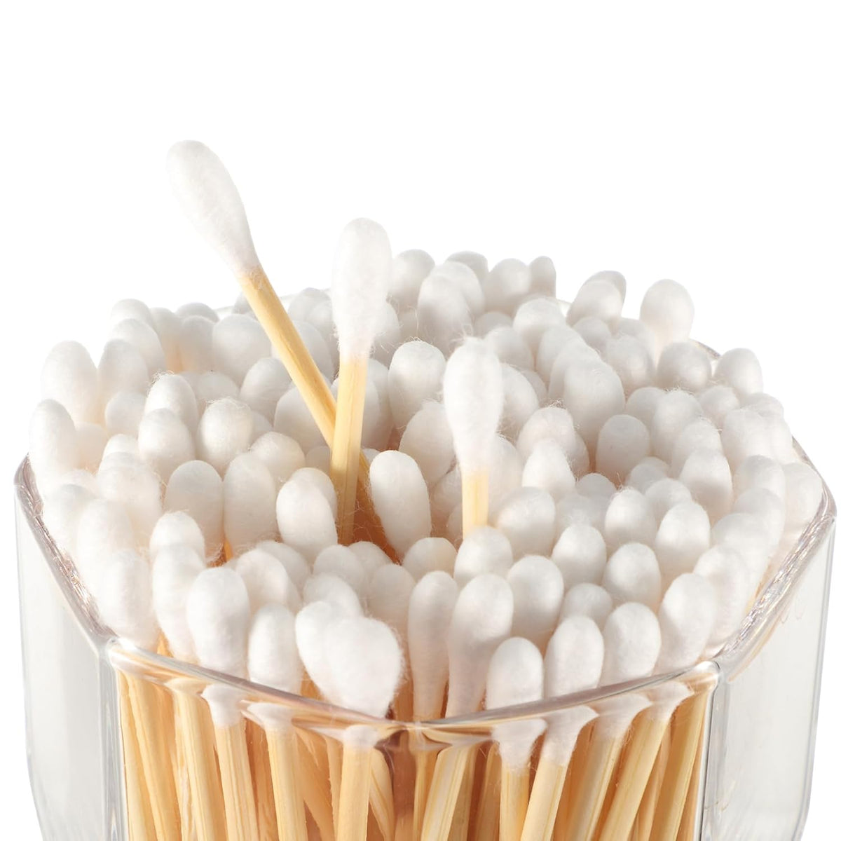 Demissle 2400 Pcs in 240 Packs Travel Size Cotton Swab Individually Wrapped