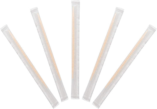 4,000 Count | KingSeal Birch Wood Toothpicks, Individually Cello Wrapped, Plain, Unflavored, 2.5 Inch Length, Bulk Pack - 4 Boxes x 1000