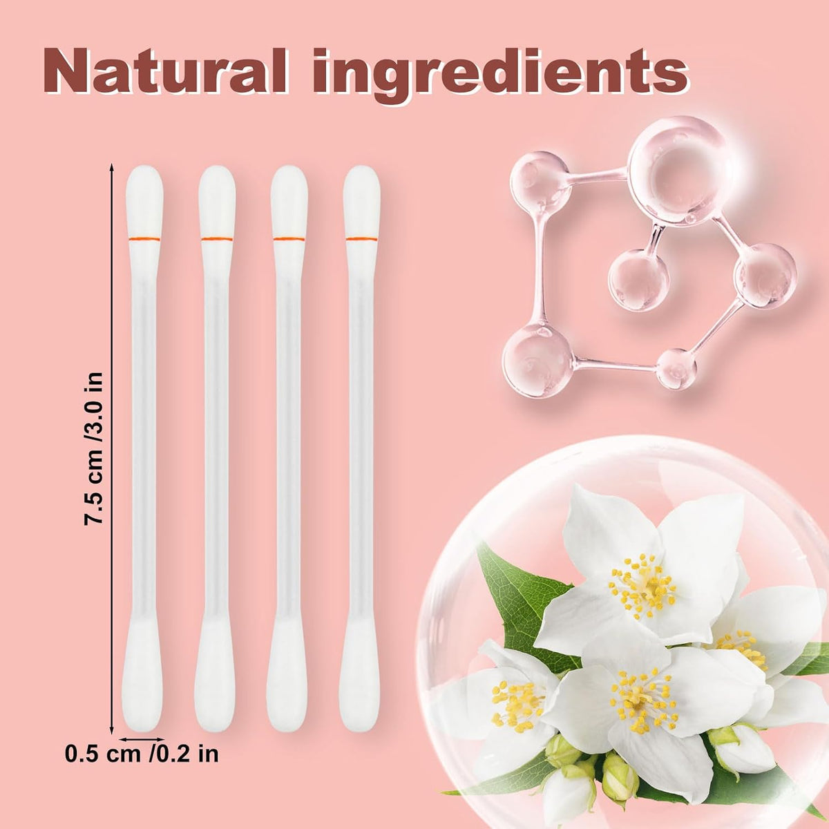 200 Cotton Swabs,Cotton Makeup Remover Swabs,Eye & Lip Sticks Remover