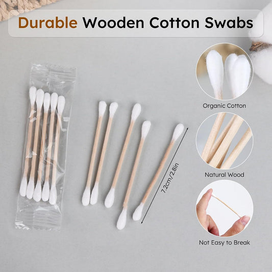 Cotton Swabs in Bulk (5 Swabs Per Pack, 300 Packs Per Box)