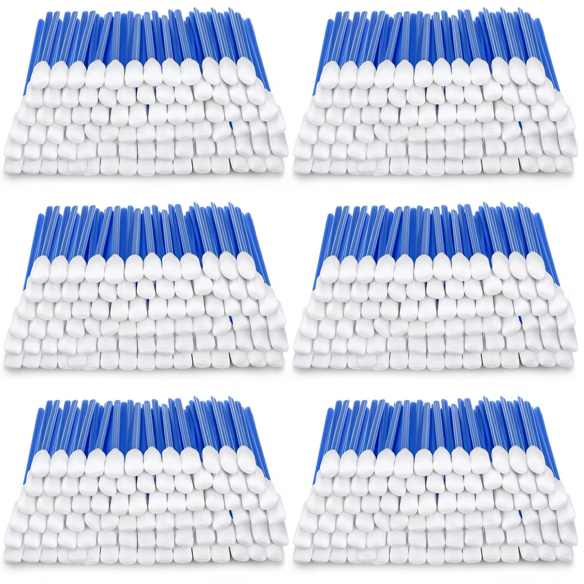 Dunzy 300 Pcs Foam Cleaning Swabs, Blue Rectangle Sponge Tips for Printers