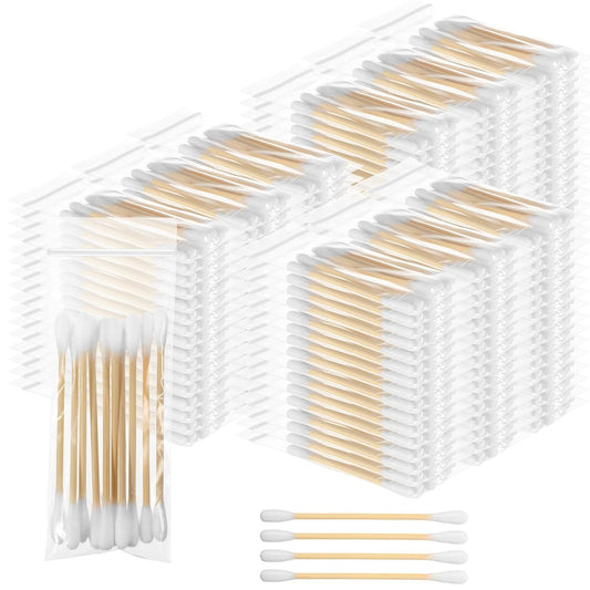Demissle 2400 Pcs in 240 Packs Travel Size Cotton Swab Individually Wrapped