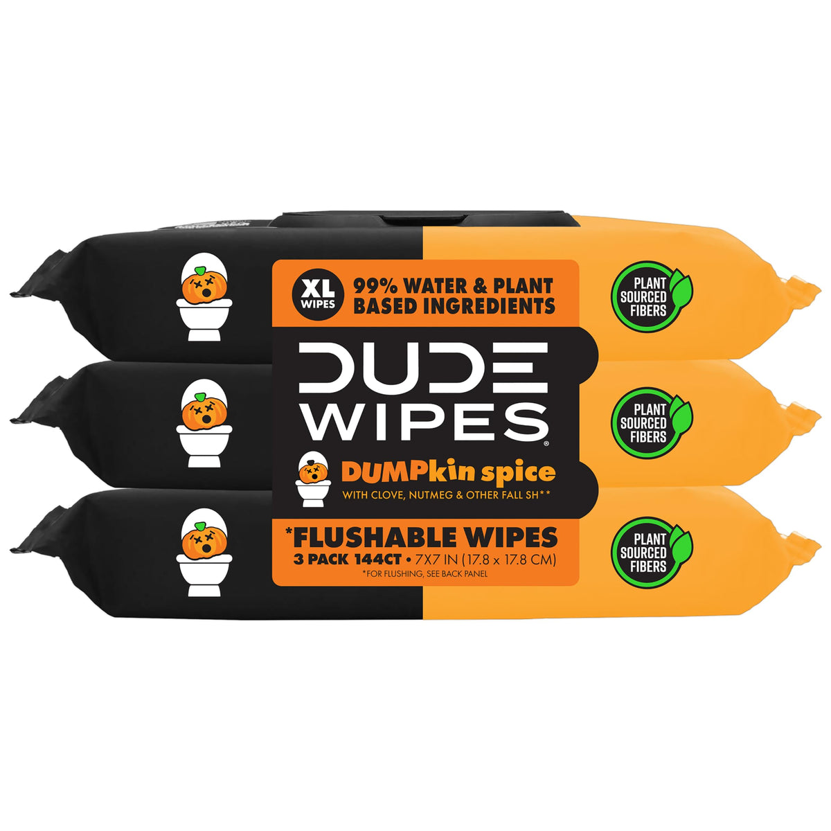 DUDE Wipes Morning Grind Adult Flushable Wipes, Coffee Scented, 144 Count