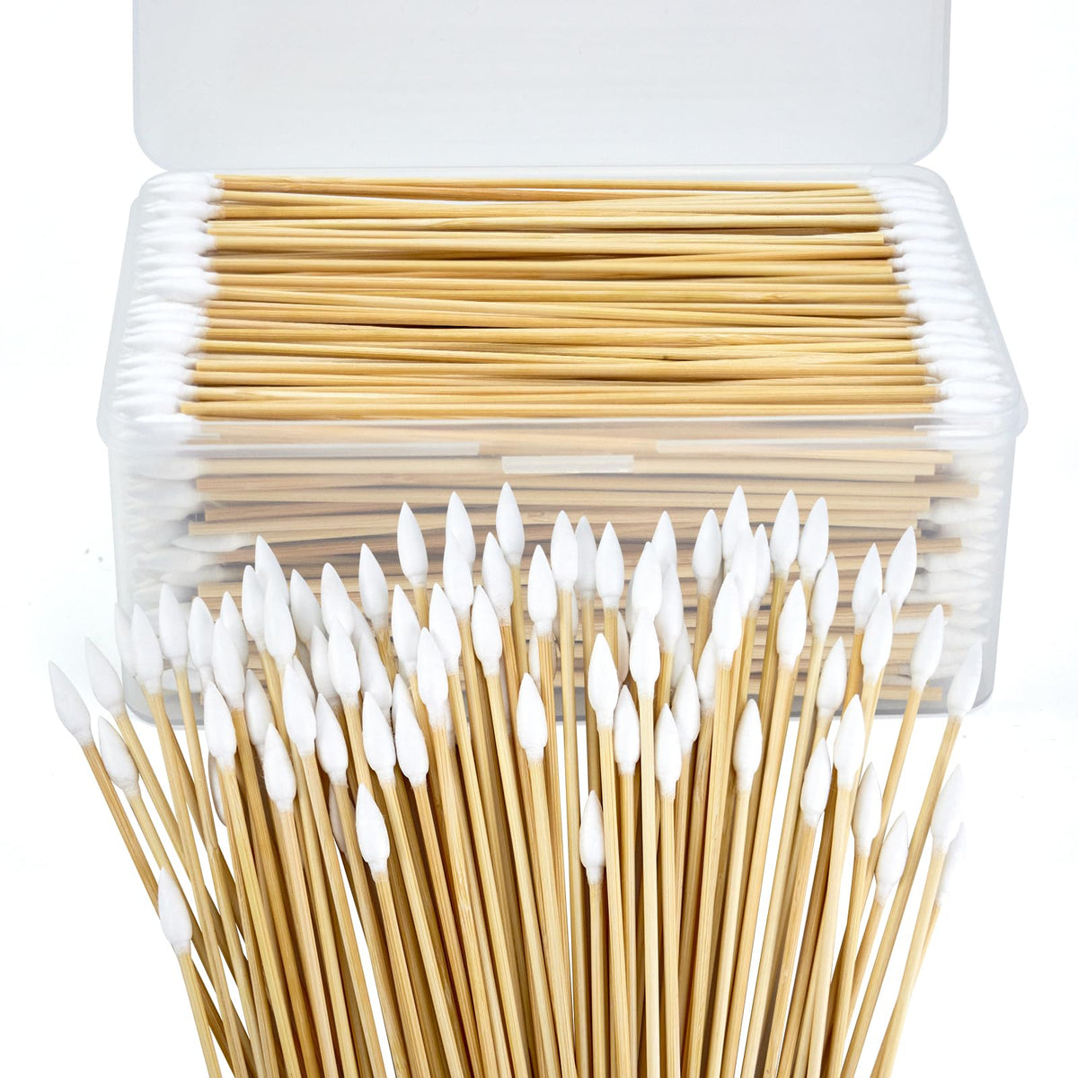 1000 Count 6 Inch Round-tip Long Cotton Swabs with Durable Stem
