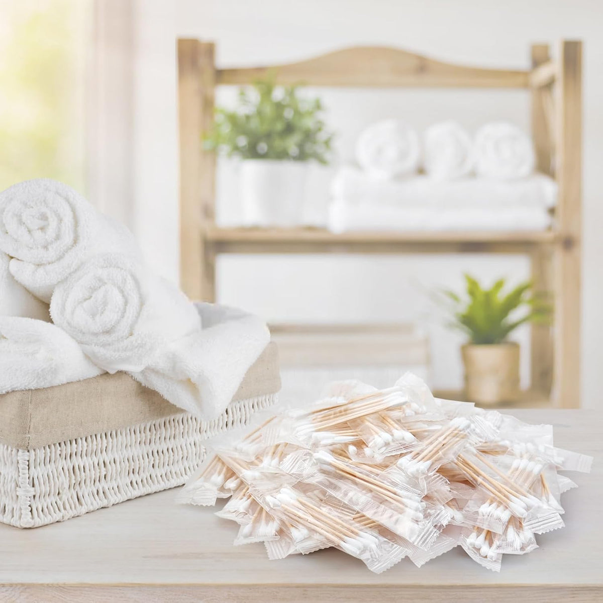 200 Pack Cotton Swabs, Individually Wrapped Cotton Swab