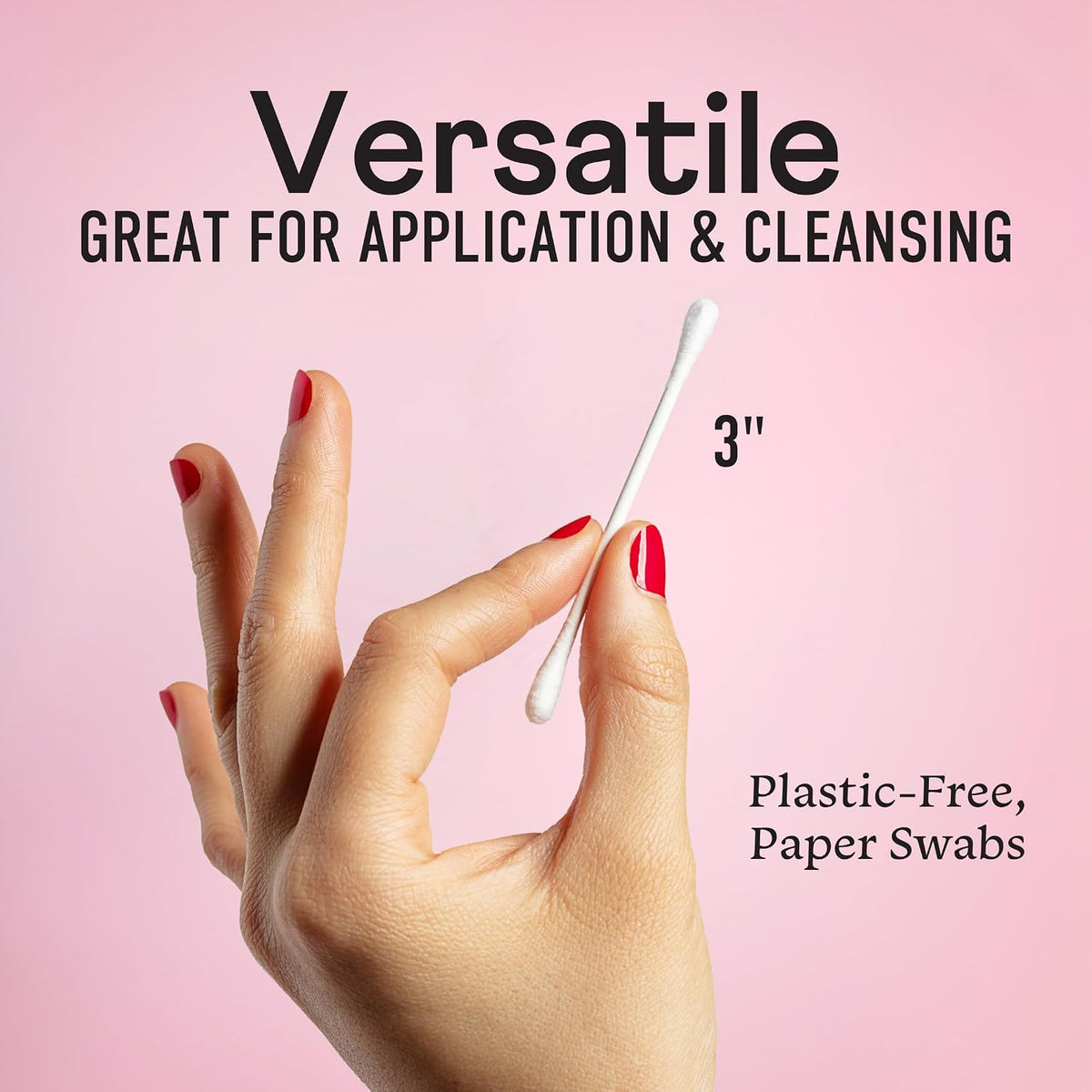 Swisspers Stick to The Basics Biodegradable Cotton Swabs (Pack of 3)