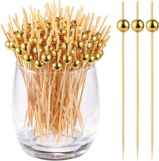 1000Pcs Cocktail Picks, Fancy Toothpicks for Appetizers Bamboo Tooth Picks