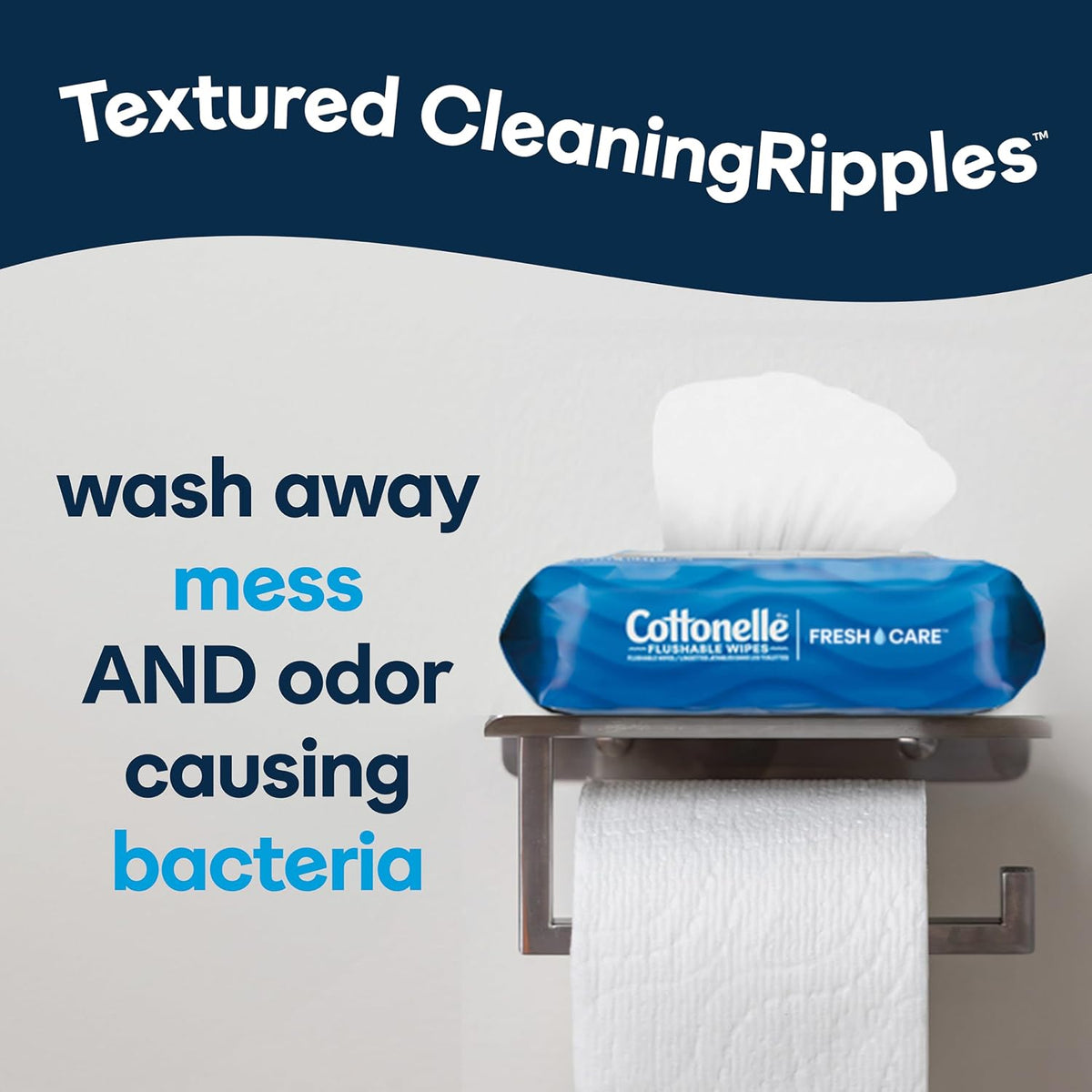 Cottonelle Fresh Feel Flushable Wipes, 16 Packs, 42 Wipes per Pack