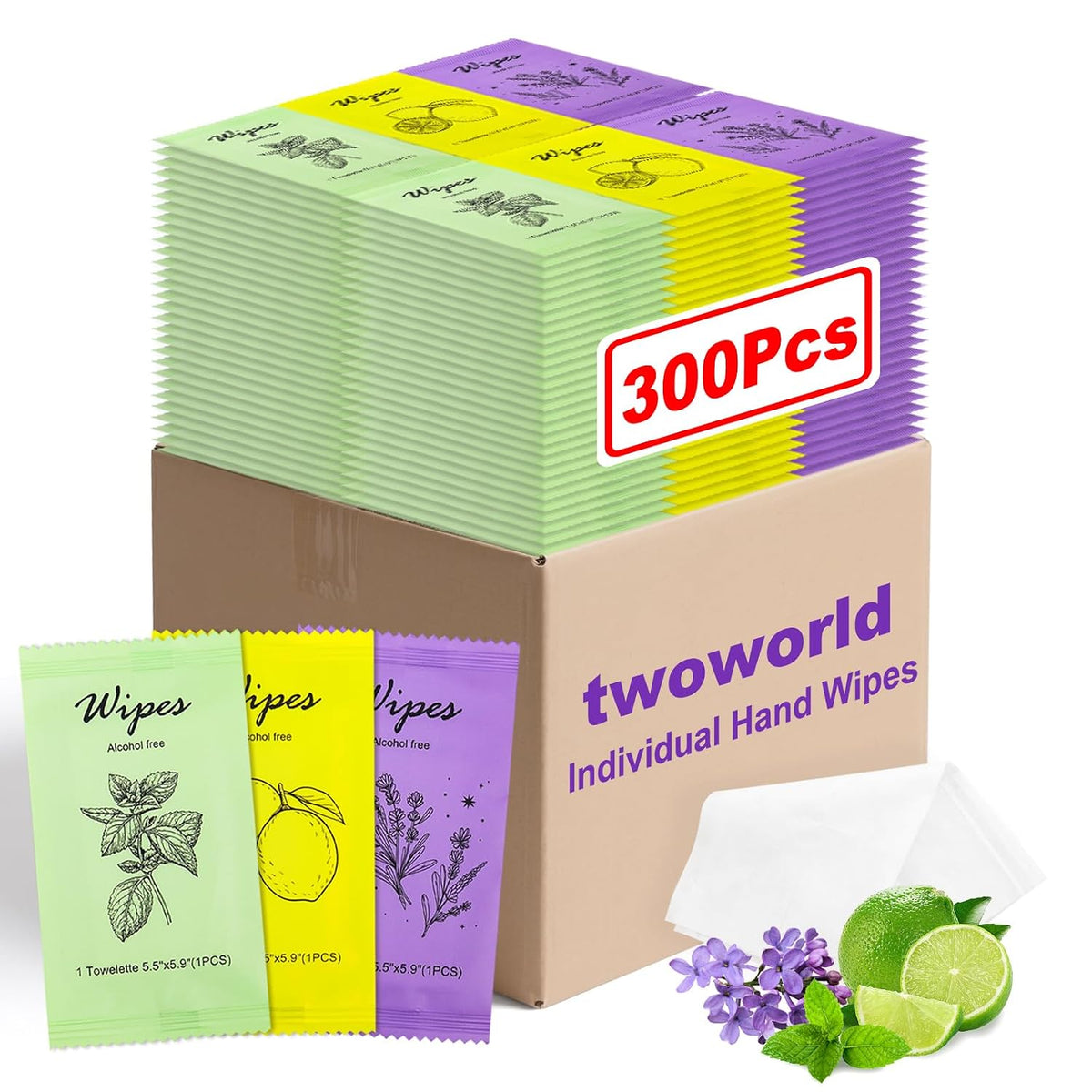 Individual Hand Wipes Wet Wipes Travel Size,Wet Wipes Individually Wrapped
