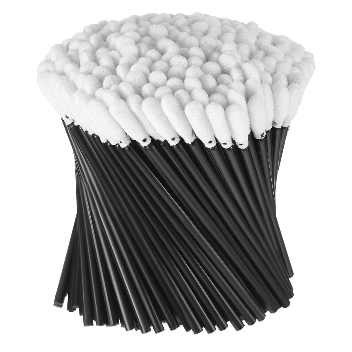 Zhengmy 500 Pcs Foam Swabs for Printer Head Camera Lens 3.66 Inch,Black