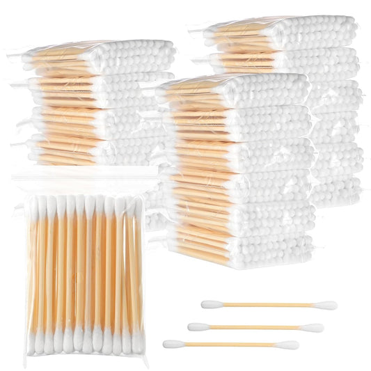 Demissle 1500 Pcs in 30 Packs Travel Size Cotton Swabs Individually Wrapped