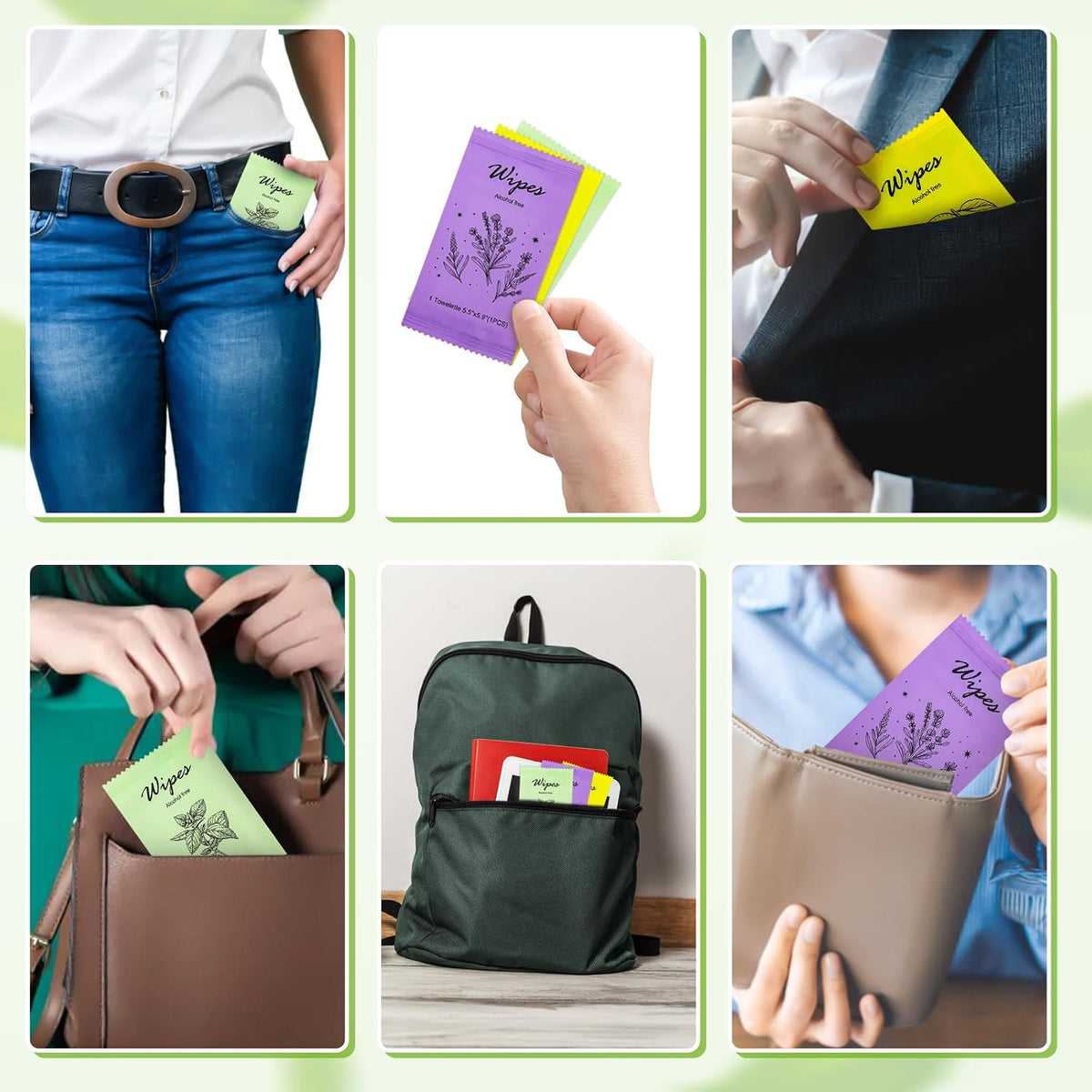 Individual Hand Wipes Wet Wipes Travel Size,Wet Wipes Individually Wrapped
