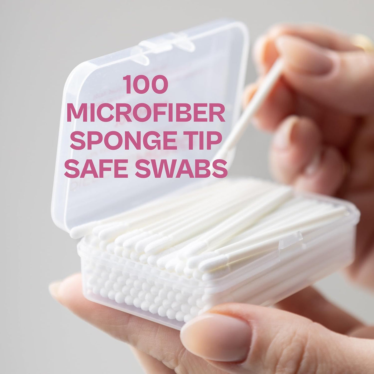 Piercing Care Swabs Tips | Reduce Bumps & Irritation Microfiber Sponge Tips + No lint For Faster Recovery (100 count) PiercingProtect™