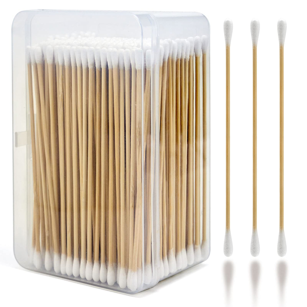 PINGMIC Gun Cleaning Swabs, 6" Long Cotton Swab