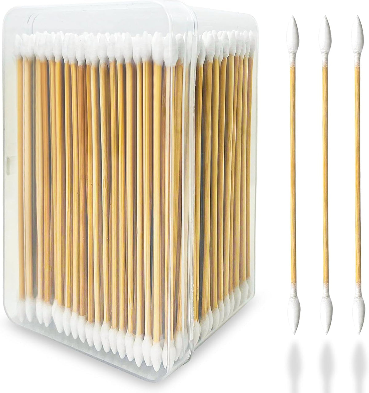 Gun Cleaning Swabs, FSC Bamboo Handle, 6-Inch Double-Ended