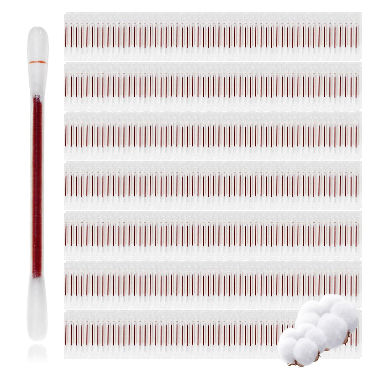 Disposable Iodine Cotton Swabs, Individually Wrapped Bulk (White 400)