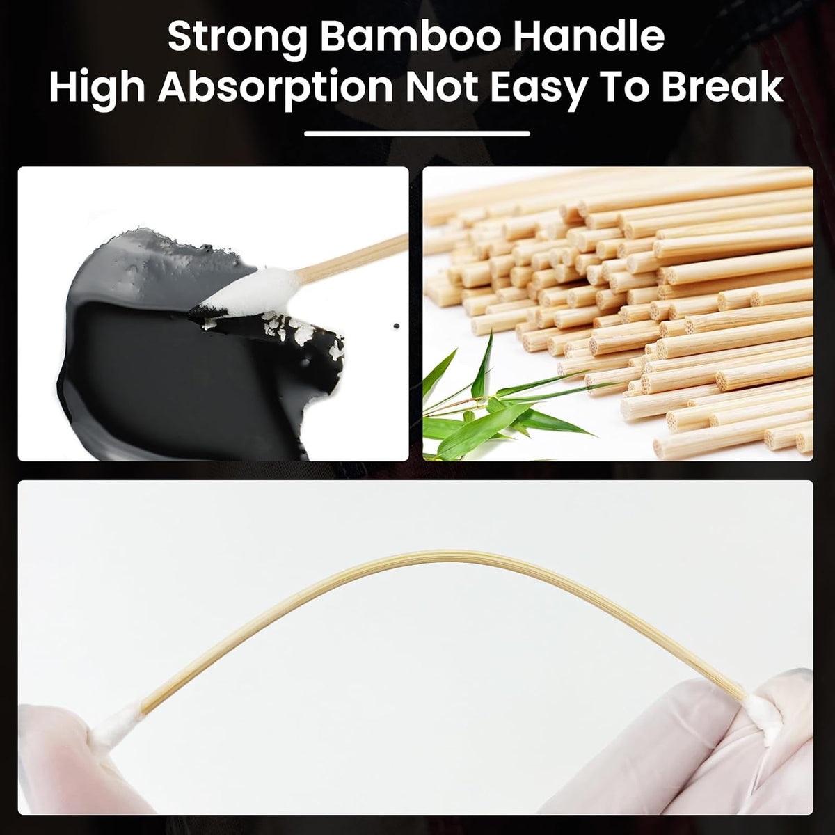900/400PCS Double-Ended 6" Pointed Gun Cleaning Swabs