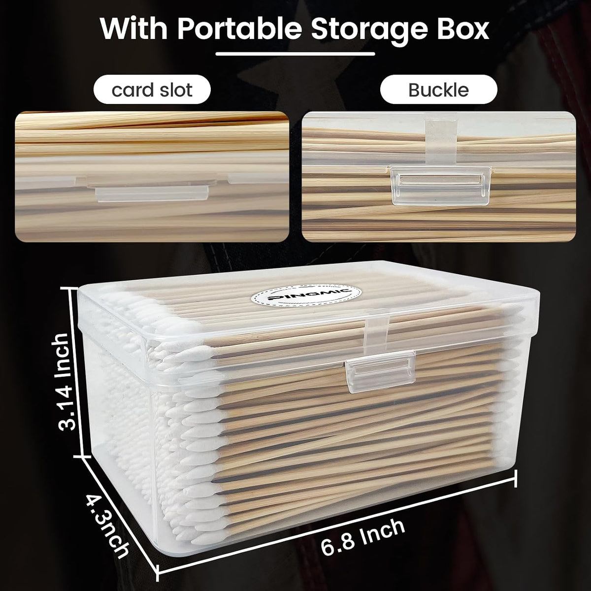 900/400PCS Double-Ended 6" Pointed Gun Cleaning Swabs