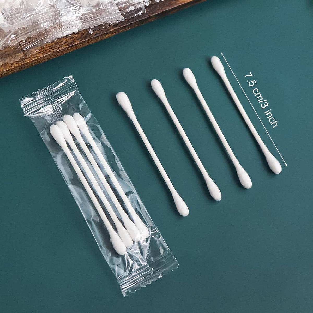 200 Pack Cotton Swabs, Individually Wrapped Cotton Swab