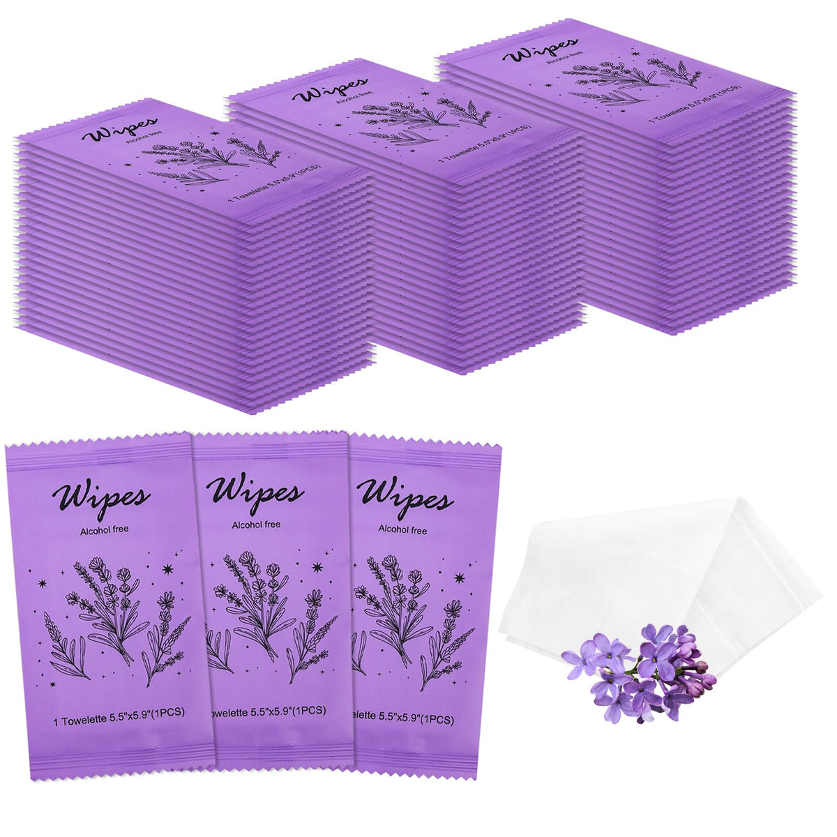 Individual Hand Wipes Wet Wipes Travel Size,Wet Wipes Individually Wrapped