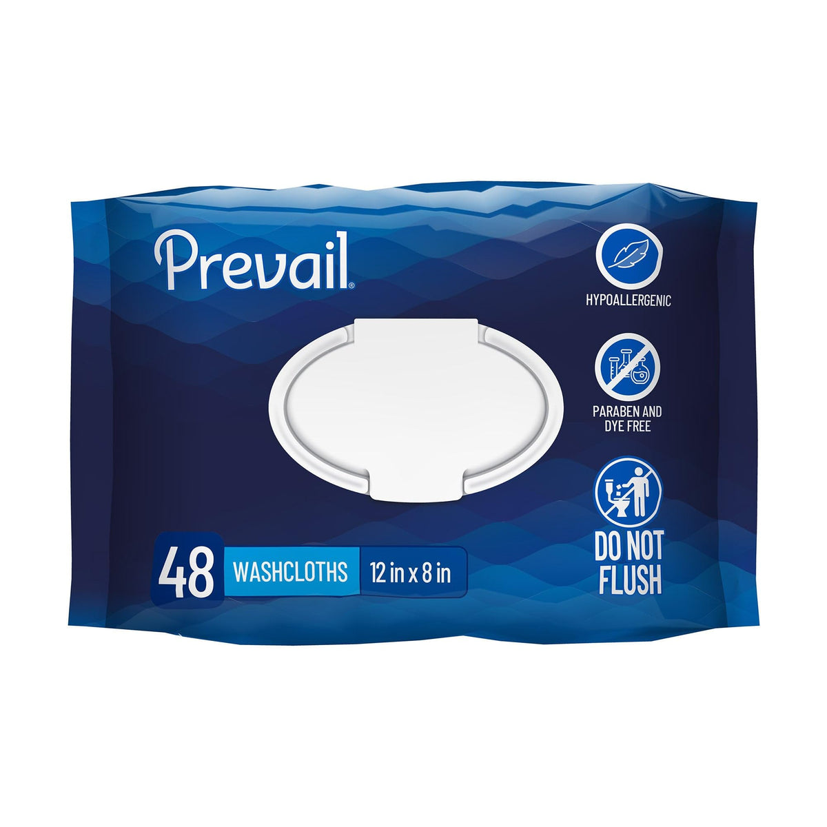 Prevail Soft Adult Washcloths, Disposable for Men Women, 12 x 8 in, 576 ct